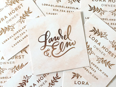 Laurel & Elm Business Cards