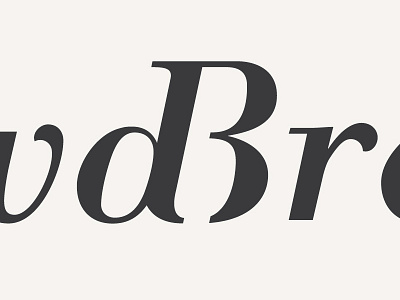 dB branding identity lettering ligature logo typography