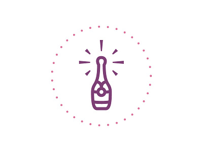 Poppin’ Bottles bottle celebrate champagne icon iconography