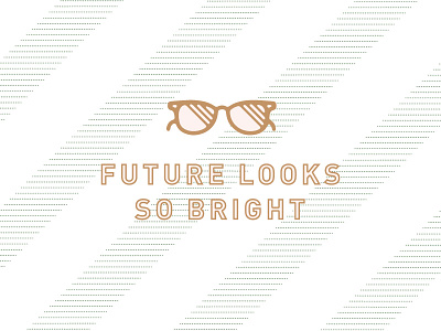 Future So Bright branding icon iconography identity pattern stripes sunglasses