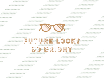 Future So Bright branding icon iconography identity pattern stripes sunglasses