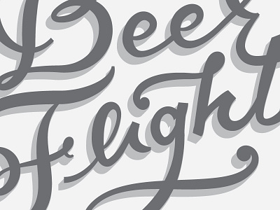 Lettering Flight b beer branding f flight handlettering identity lettering ligature logo logotype swashery