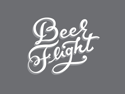 Beer Flight - Round 1 b beer branding f flight handlettering identity lettering ligature logo logotype swashery