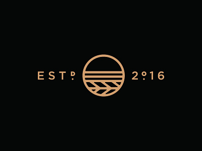 Established 2016 art deco badge basket branding crest identity logo mark picnic