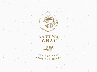 Sattwa Chai - Brand Identity artisan botanical branding chai coffee hand heirloom identity illustration logo mark mug