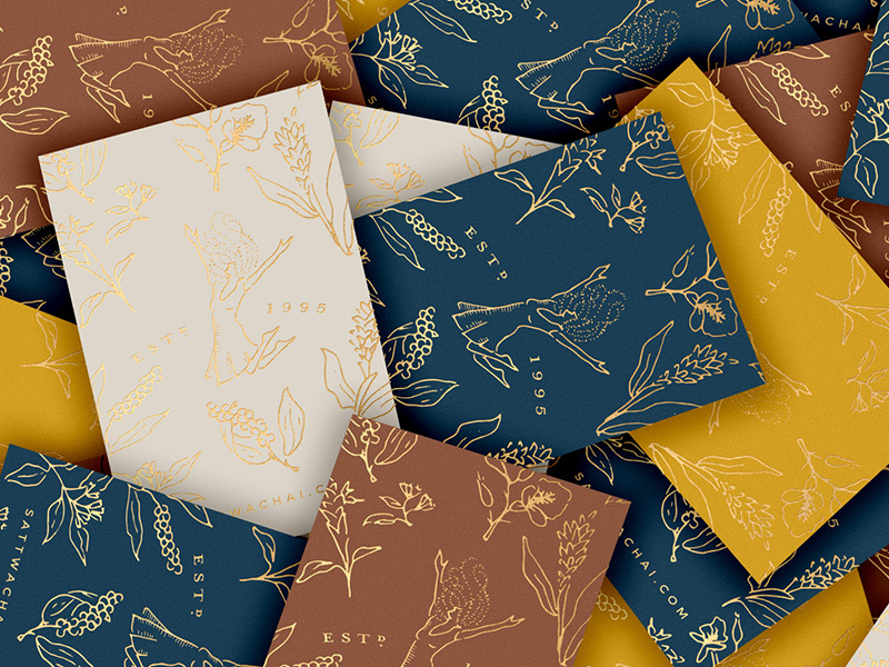 Sattwa Chai - Business Cards by Melissa Yeager on Dribbble