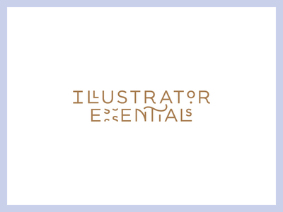 Announcing Illustrator Essentials! ✨ adobe branding identity illustrator lettering ligatures logo typography