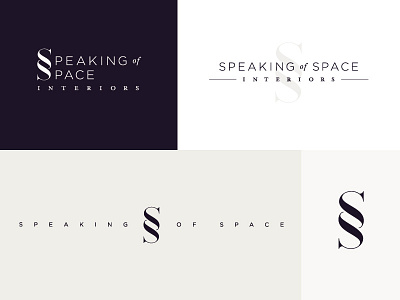 Speaking of Space - Logos ✨ branding identity logo logotype mark monogram sos ss