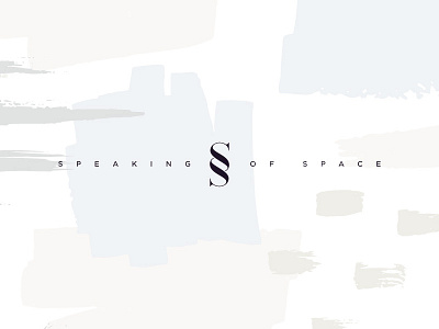 Speaking of Space - Pattern ✨ branding brushstrokes identity logo logotype mark monogram neutrals pattern sos ss
