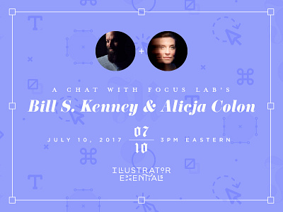 A Chat with Bill & Alicja! 🎉 branding iconography icons identity illustrator lettering logo logotype pattern vector