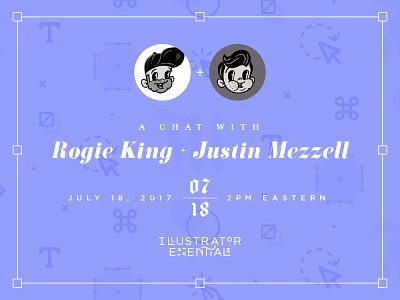 A Chat with Rogie & Justin ✨ branding iconography icons identity illustrator lettering logo logotype pattern vector