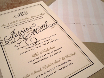 It's a Family Affair invitation lettering letterpress script swashery wedding