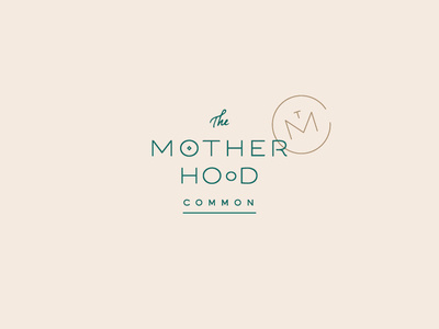 The Motherhood Common Logo baby badge birth branding doula identity lettering logo logotype mama mark monogram mother motherhood pregnancy pregnant tmc typography