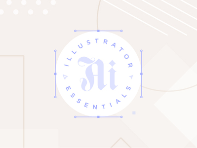 Illustrator Essentials is back! 💜 ai branding icon iconography identity illustrator illustrator cc logo pattern seamless pattern typography vector