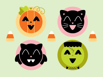 This is Halloween bat cat corny frankenstein halloween icons pumpkin spooktacular