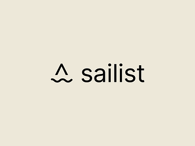 Logo for Sailist - my passion project australia market research minimal monogram startup tech tech logo