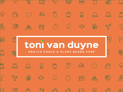 Toni Van Duyne 2 chef duyne food health leaf logotype natural nature orange toni typography van