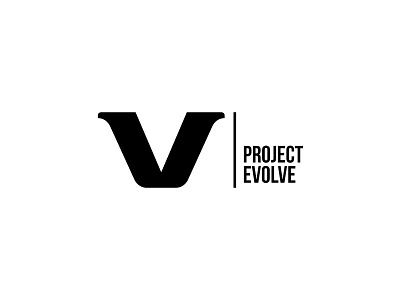 Project Evolve evolve fit fitness gym health logo muscle nutrition project sport v
