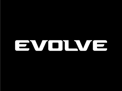 EVOLVE bold evolve fitness gym health hustle muscle nutrition slogan sports strong tagline