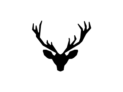 Deer Head animal antlers deer elk head horn icon neck up wild