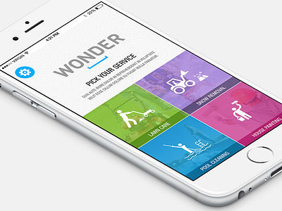 Wonder App app button classy graphic design icon interface iphone app minimal mobile ui ux