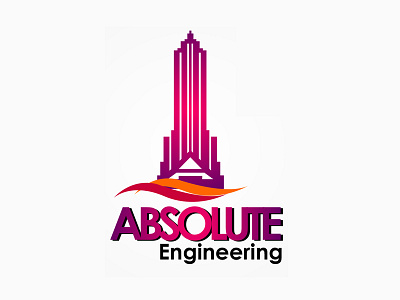 Absolute Engineering Logo brand brand design building construction design engineering logo graphic design icon logo logo design realestate