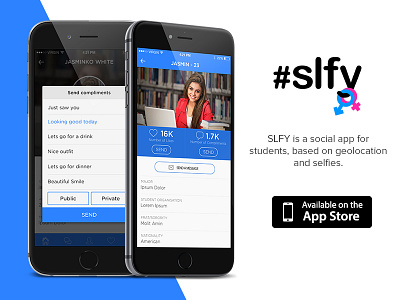 Slfy App app ui design iphone app location app mobile application slfy app student app ui design university app ux design