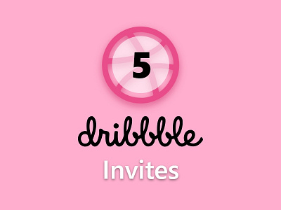 5 Dribbble Invites dribbble invite giveaway mobile app ui ui design ux