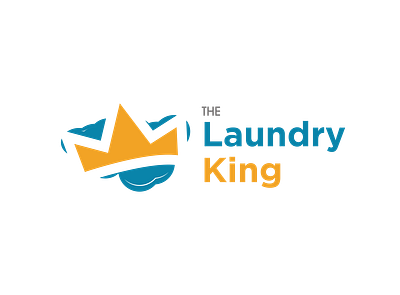 The Laundry King brand identity branding daily logo graphic design logo logo design