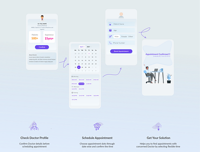 Appointment Schedule - Doctor App - 1st Level app appointment appointment doctor appointment doctor online appointment mobile appointment mobile ui appointment ux book appointment calender doctor doctor app health care hospital medical mobile app mobile app online consultation patient app telemedicine ui ux