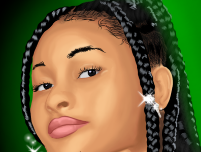 Digital Portrait of a Instagram Model