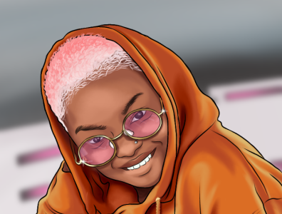 Digital cartoon portrait by Kingfash