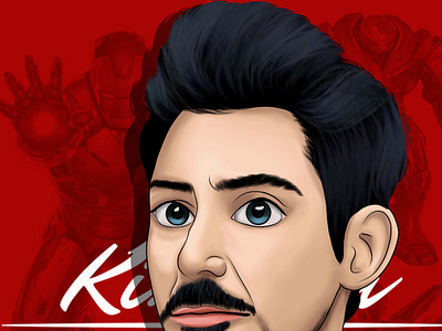 RDJ Cartoon Portrait #7