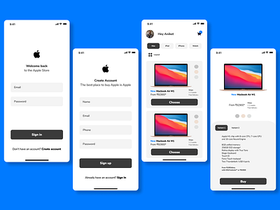 Apple Store app app design apple apple store design flat iphone minimal mobile mobile app mobile ui modern ui ux website