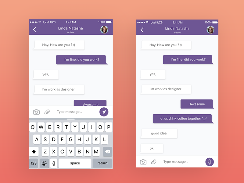 Chat App Concept by Raka Caesar on Dribbble