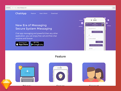 Landing Page Chat App