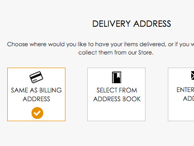 Checkout - Delivery Address