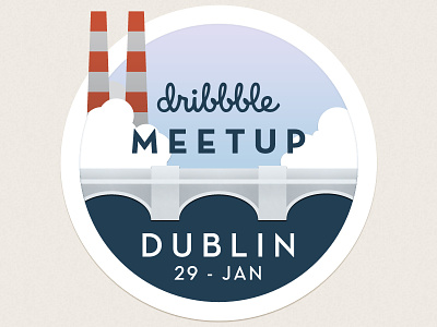 January Dublin Dribbble Meetup city dribbble dublin illustration ireland meetup vector