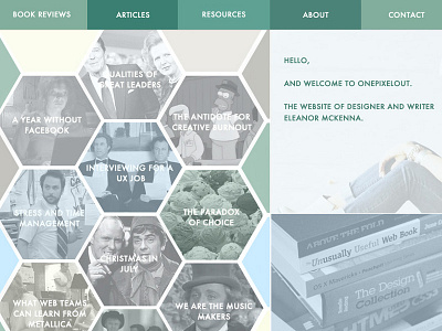 New Portfolio 2015 blog flat green homepage portfolio ui