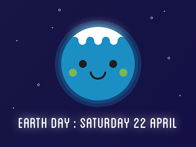 Earth Day 2017 cute earth earth day environment illustration kawaii planet