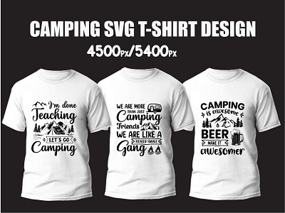 Camping SVG T-shirt Design