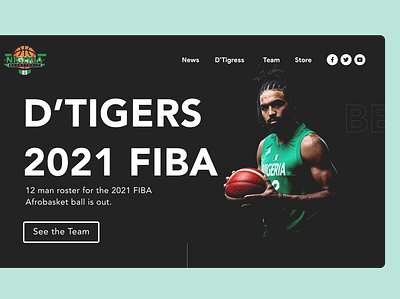 Redesign: Nigerian Basketball team website