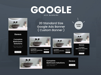 Google ad banner design ad ads banner ads branding creative design google ads graphic design typography