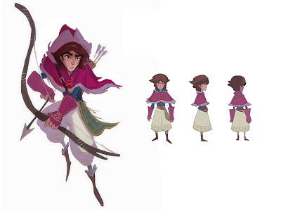 Archer Color character design fantasy illustration visual development