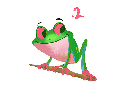 Dribbble Frog character design childrens book dribbble invite invite tree frog