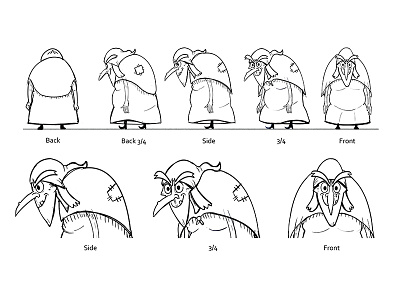 Witch Character Turnaround character design illustration turnaround visual development witch
