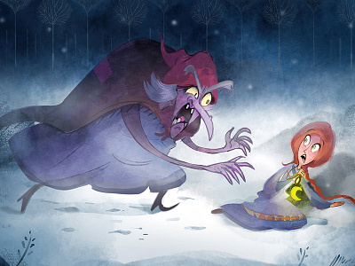 Movie Moment charcter design illustration movie russian fairytale visual development witch