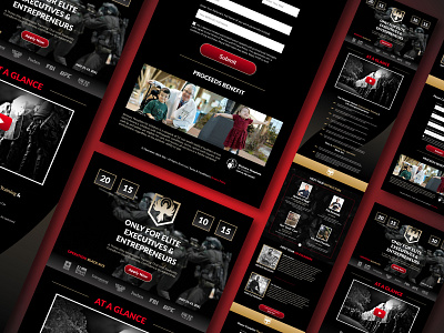 Operation Blacksite UIUX Design landing page design ui ux website design