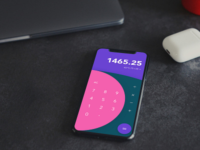 Daily UI #004 Calculator calculator colorful daily flat number ui ux