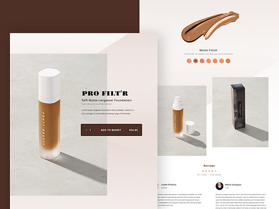 E-commerce beauty shop design beauty ecommerce product shop store ui ux web